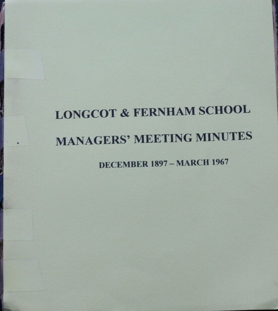 Longcot School Minutes from the School Managers' Committee