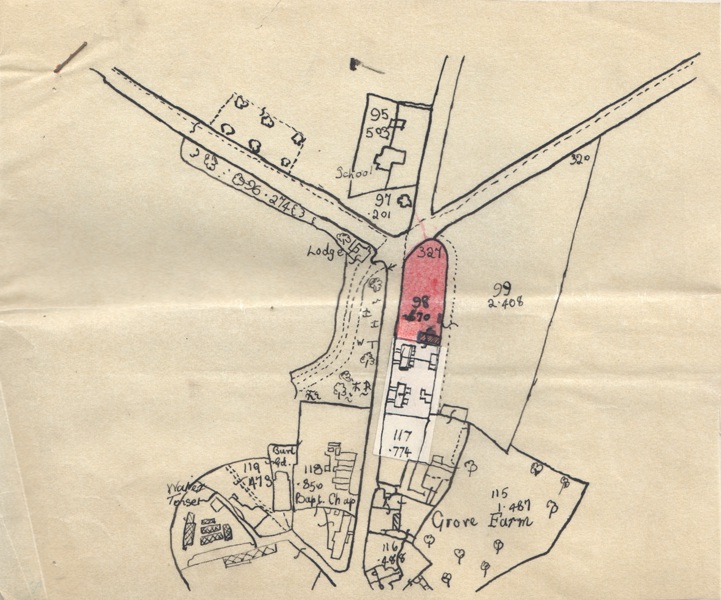 The plan showing the location of the cottage