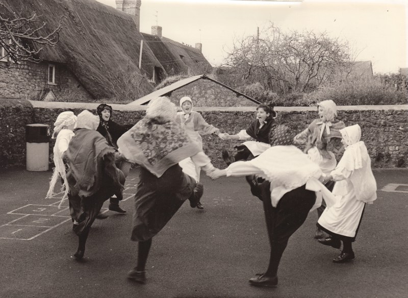 Victorian Dancing games at Shrivenham School